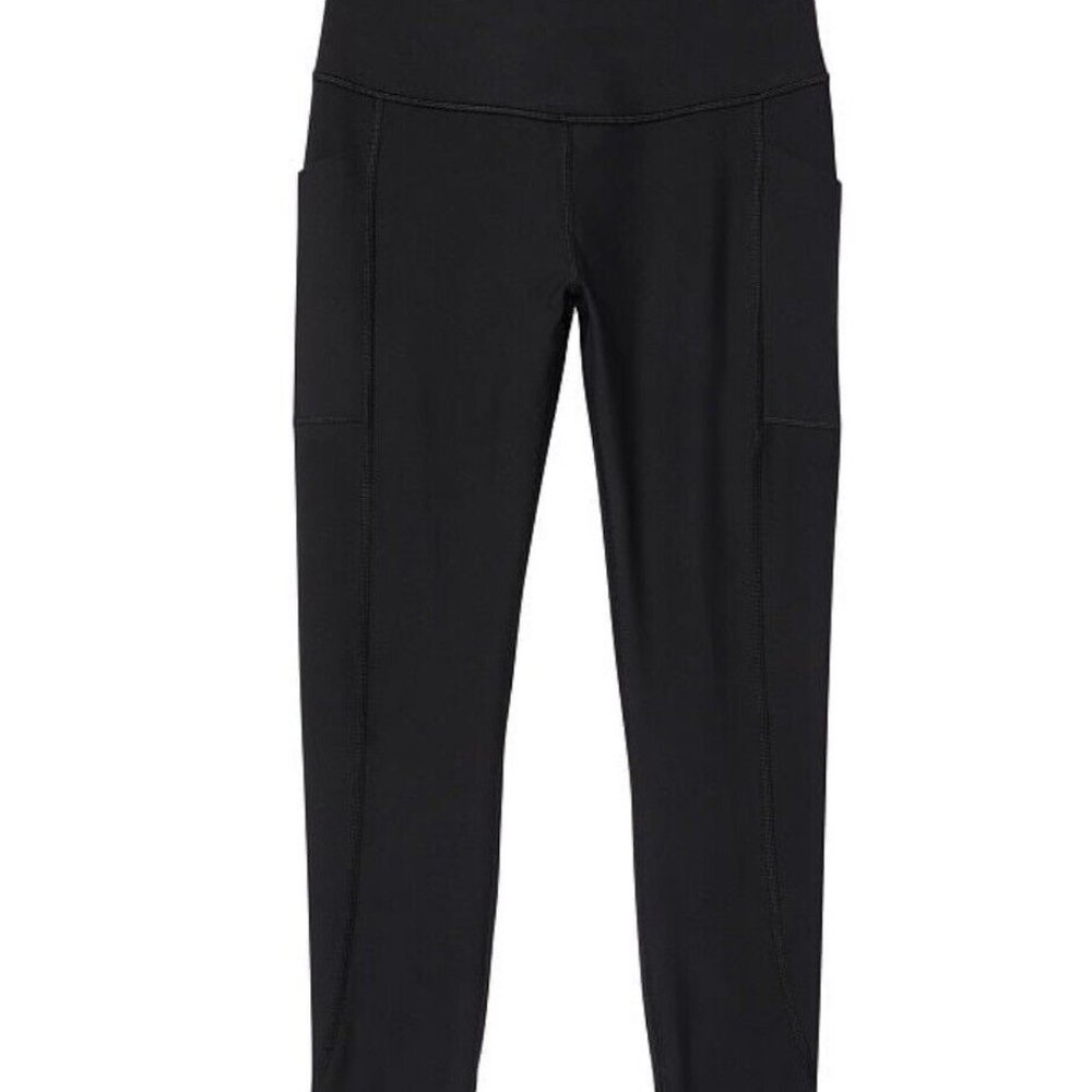 VICTORIA'S SECRET black High Rise Leggings w/ Phone side pocket, M - Picture 3 of 9